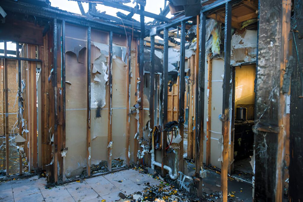 fire damaged company